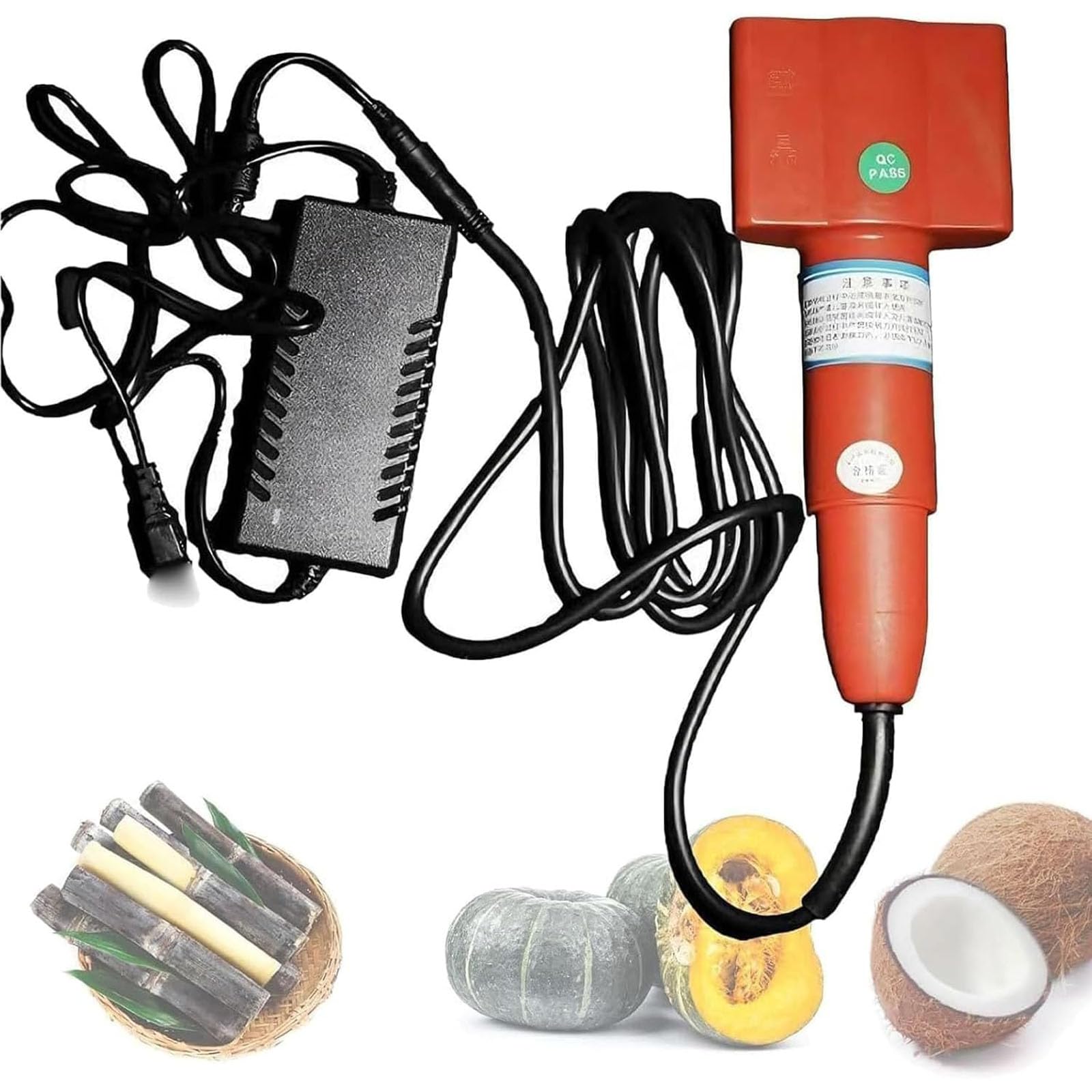fnotlfue Automatic Sugarcane Scraping Machine, Electric Sugar Cane and Coconut Peeler, High-Efficiency Fast Cutting for Pumpkin, Taro, Winter Claw