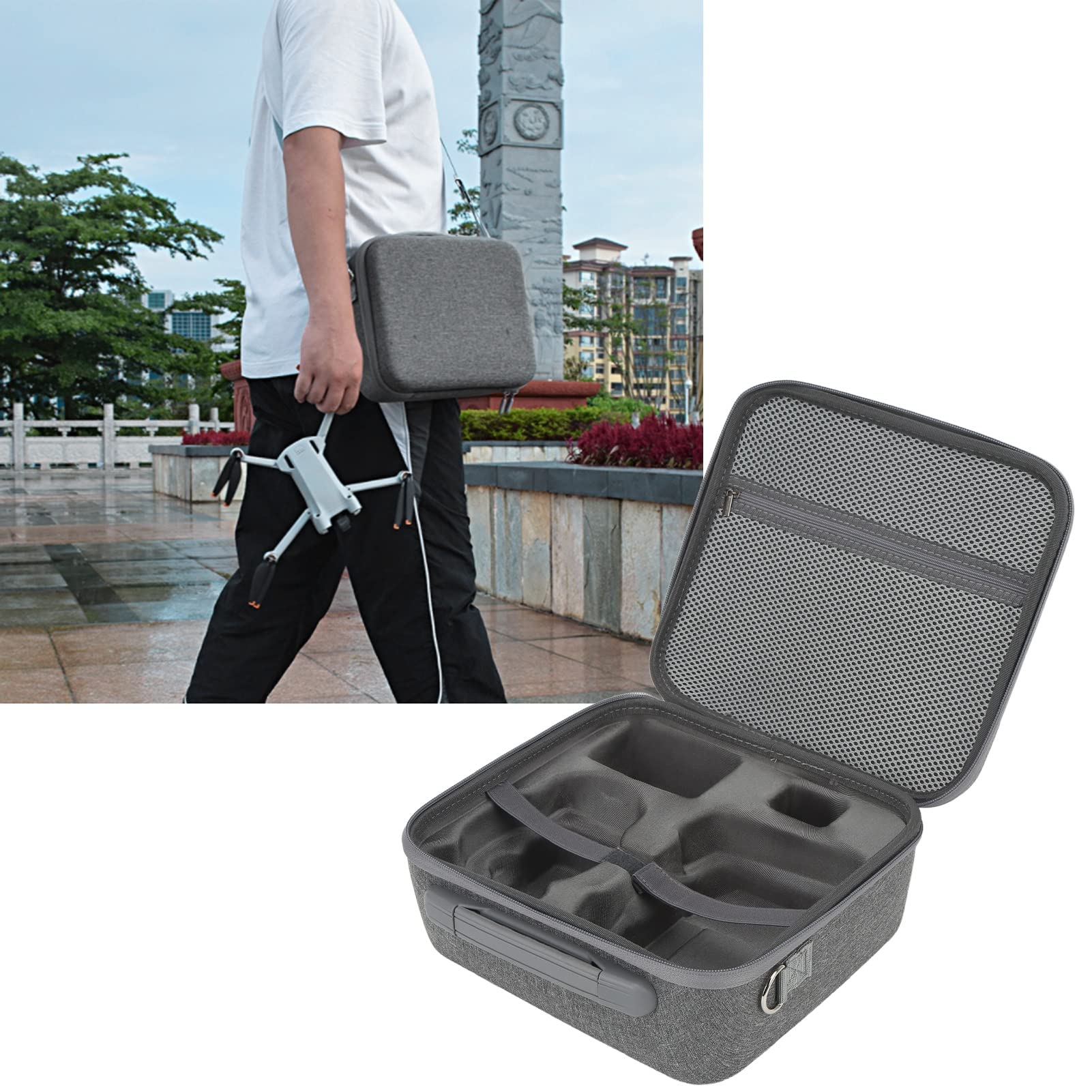 Custodia di trasporto per Drone, scatola di immagazzinaggio, custodia rigida, borsa a tracolla di grande capacità per Mini 3 Pro