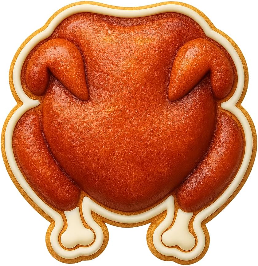 Roast Chicken or Turkey Cookie Cutter – 4×3.5″ Creative Kitchen Design