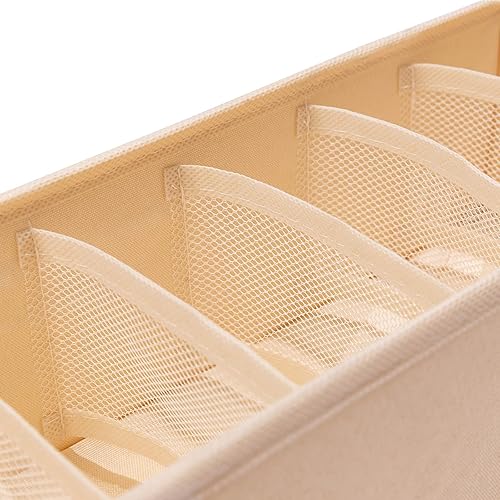 Miniatura 8 de Qozary Paquete de 6 divisores organizadores de cajones de ropa interior, cajas de almacenamiento plegables para ropa, calcetines, lencería, ropa