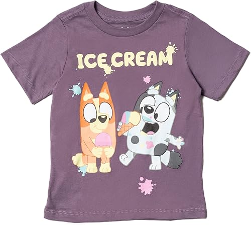 Miniatura 4 de Bluey Paquete de 3 camisetas gráficas de bingo para niños pequeños a grandes