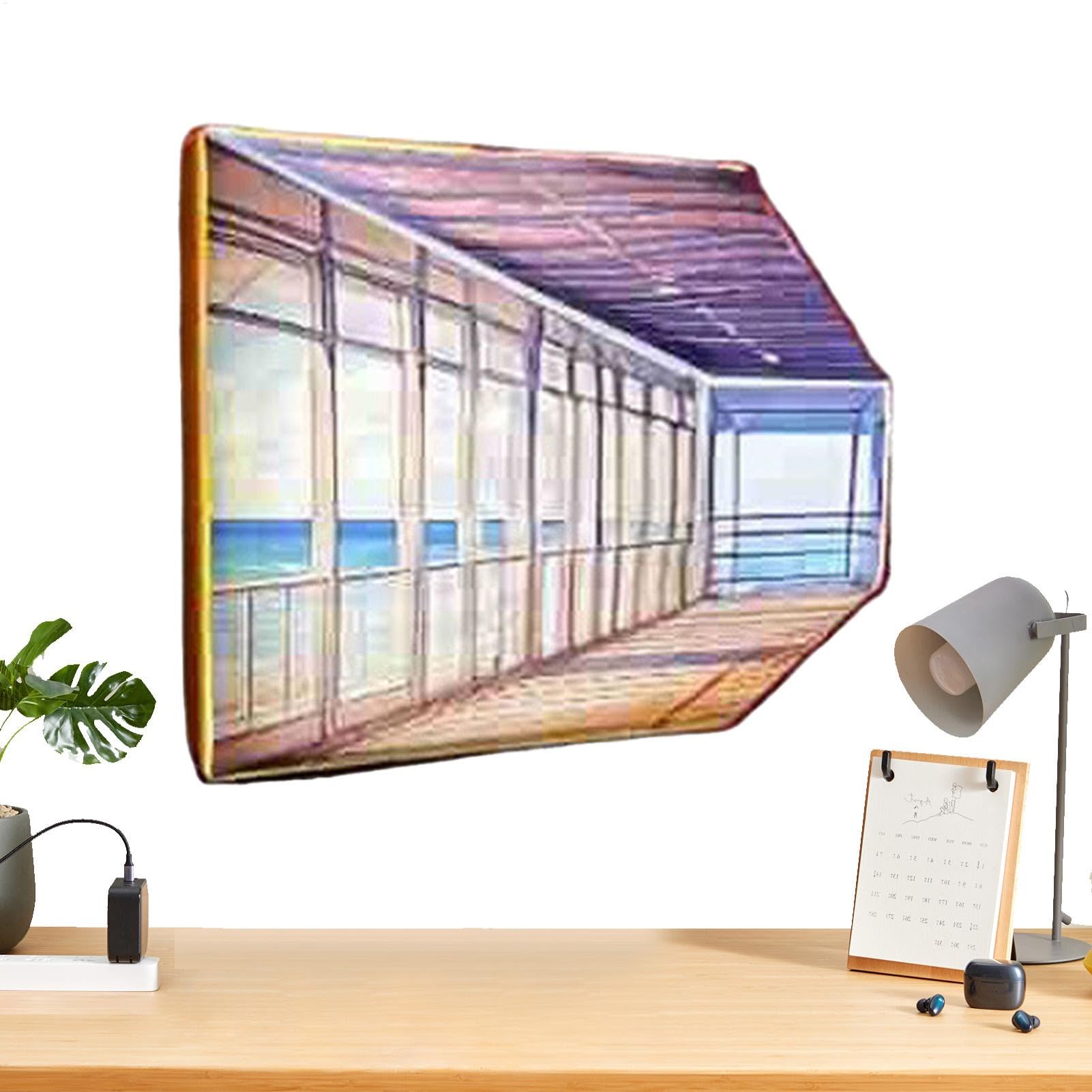 3D Visual Effect Led Lights Wall-Mounted, 3 Lighting Modes, Creative