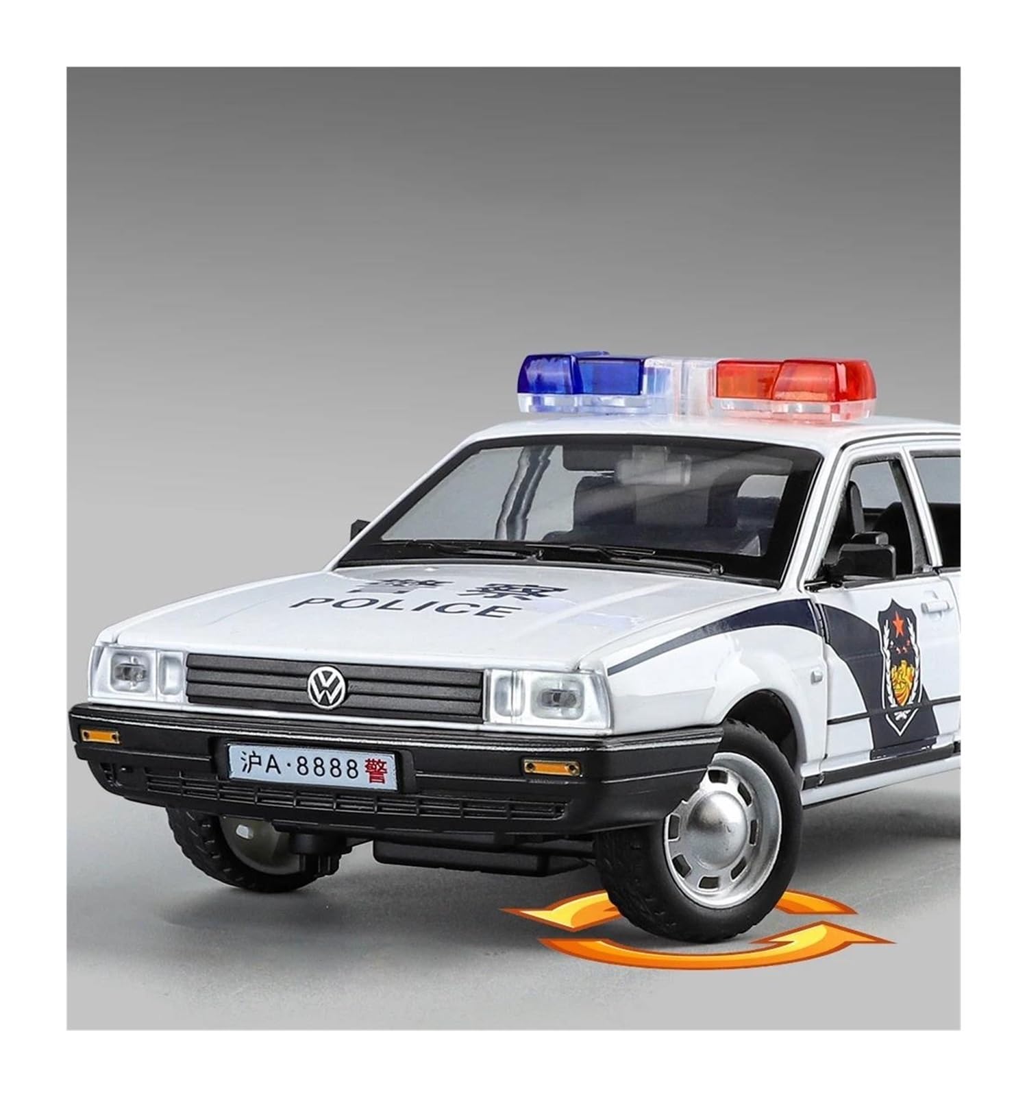 Mini Macchine Giocattolo 1 24 Per Santana Police Classic Model Car Pezzo da collezione esposizione Espositore Macchinine Scala