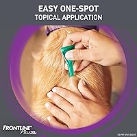 Vista 6 de FRONTLINE - Tratamiento Plus contra pulgas y garrapatas para perros (perro grande, de 45 a 88 libras) 8 dosis (caja morada).