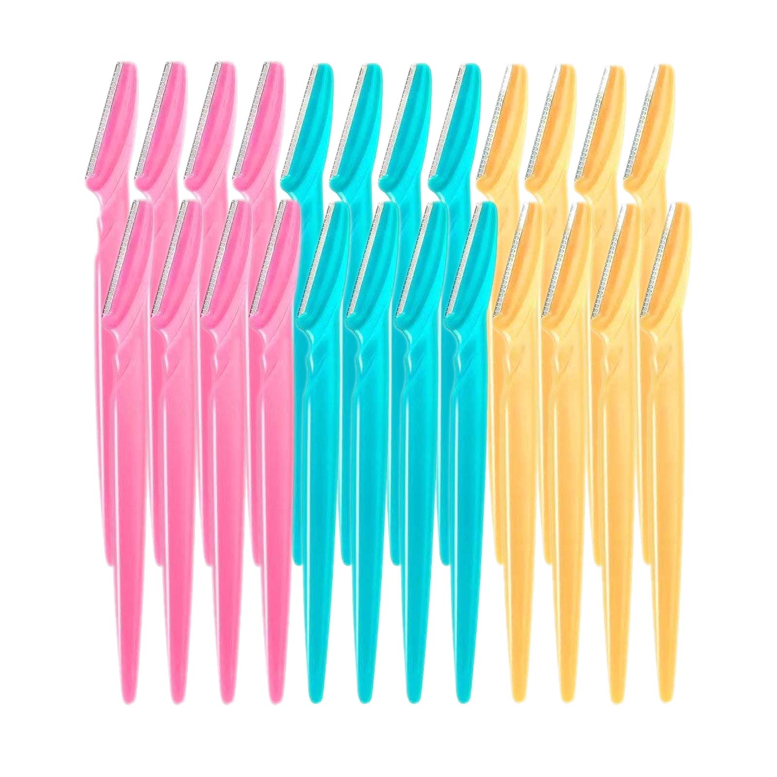 24pcs Eyebrow Razors -Eyebrow Razor and Face Razor for Women,Multipurpose Exfoliating Tool,Face Razor and Eyebrow Shaper For Women or Man With Precision Cover (24pcs)