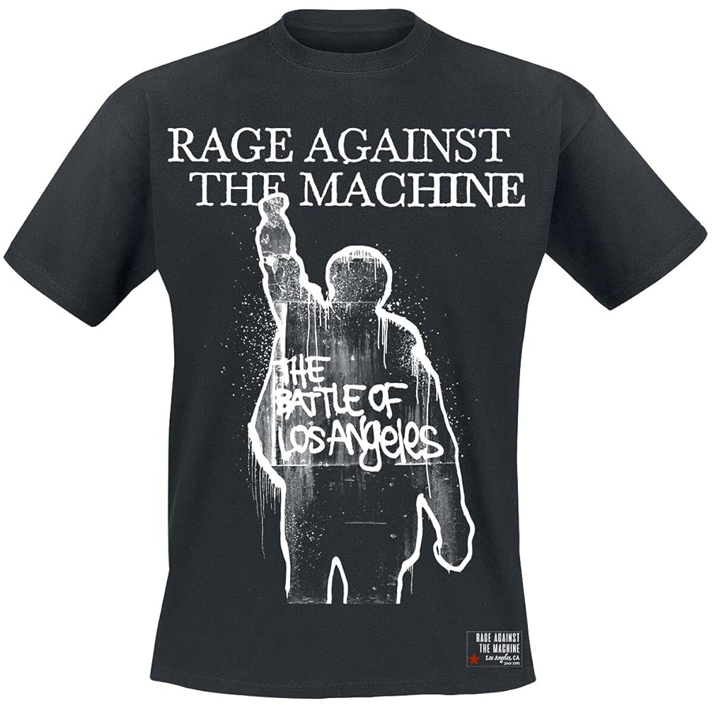 Rage Against The Machine Album Cover Men T-Shirt Black M
