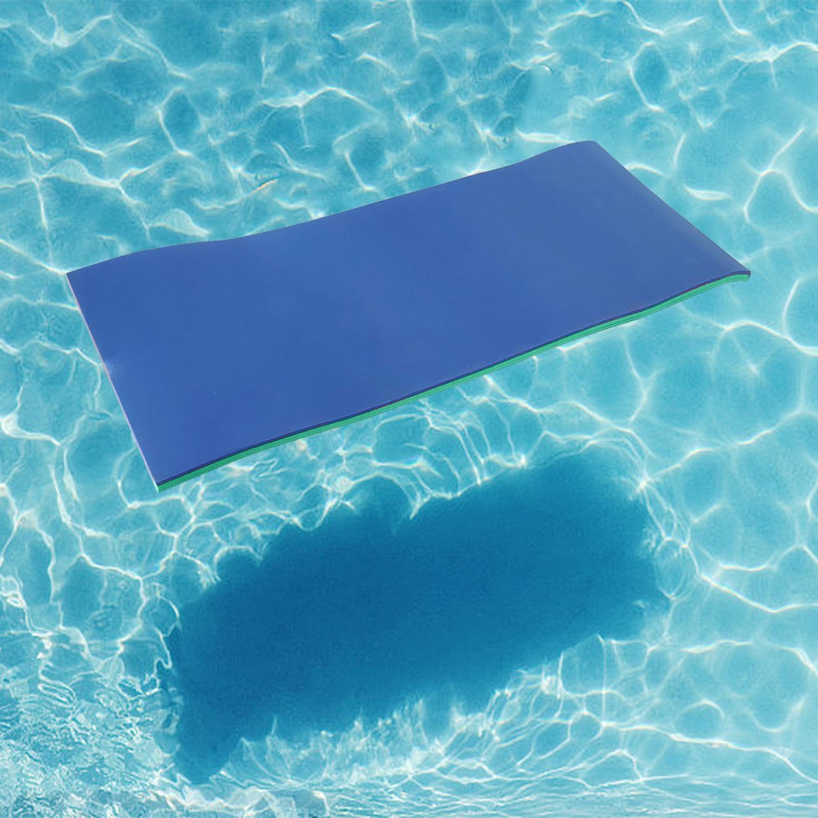 Flotante Piscina Alfombra Manta Tapete Colchón Flotante Plegable Fácil de Transportar Fabricada en XPE Adecuada para Vacaciones Y Fiestas Verde Azul