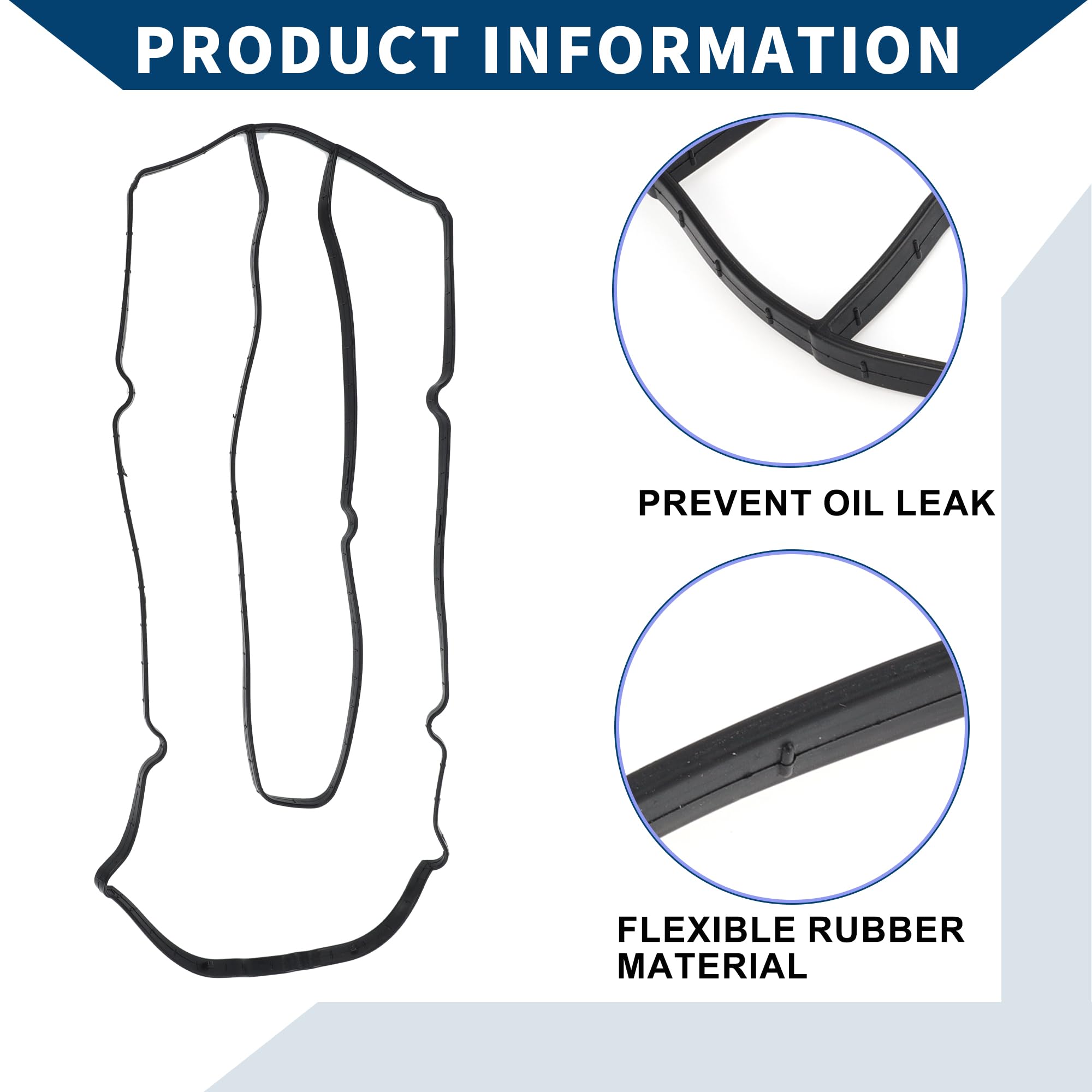 Guarnizione Coperchio Valvole Per Ford - Ricambio 4M5G6K260CA In Gomma - Foto 8