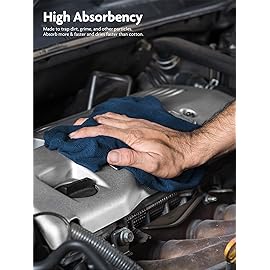 Fantasticlean Microfiber Cleaning Cloth Roll -75 Pack, Tear Away Microfiber Towels, 12 x 12, Reusable, Washable, Scratch Free, Ultra Absorbent Dish Rags for Car, Home, Garage or Shop (Navy Blue)