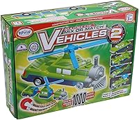 Vista 2 de POPULAR PLAYTHINGS Juego de 2 juguetes magnéticos para mezclar o combinar vehículos, 12 piezas