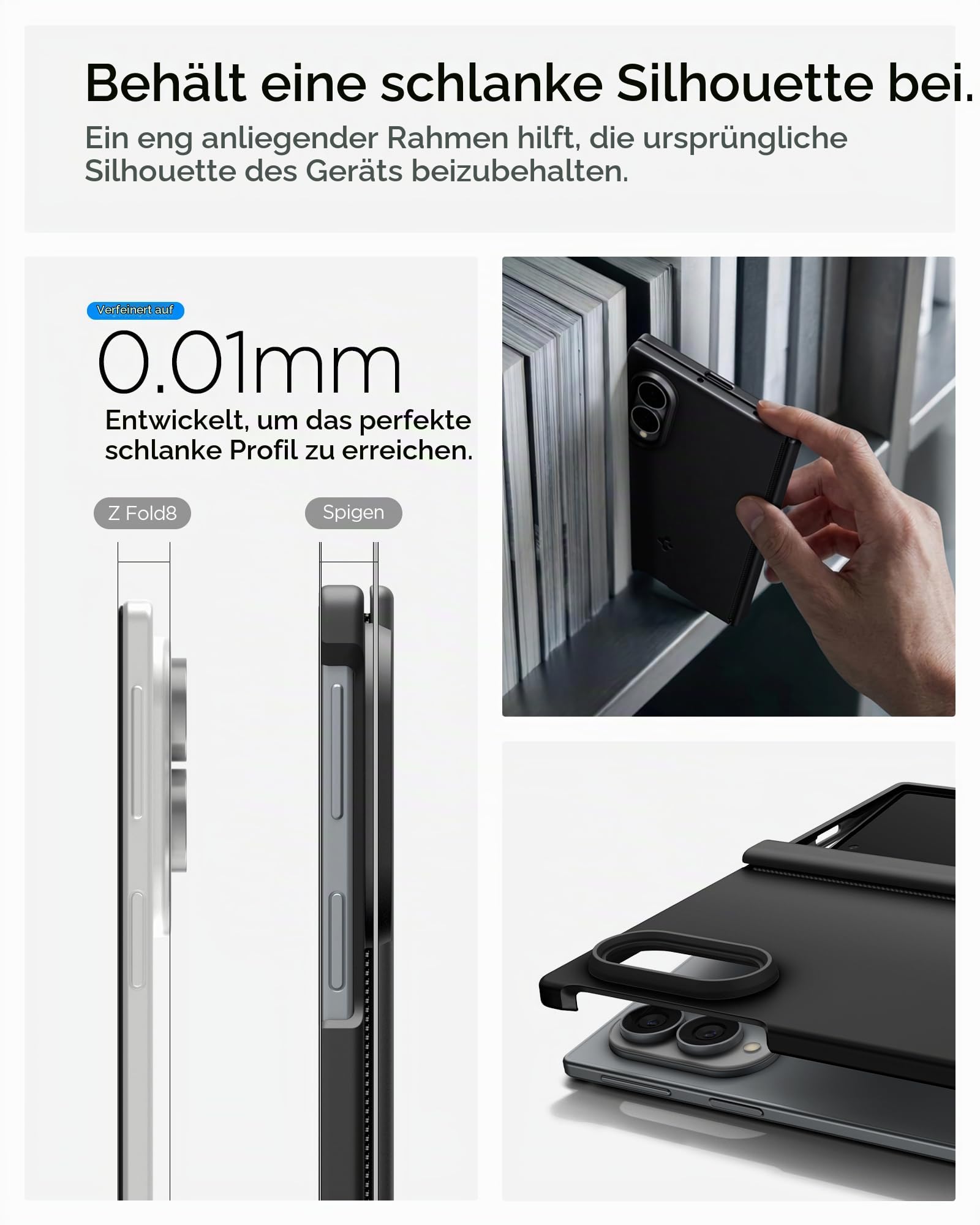 Spigen Air Fit Pro MagFit Hülle für Samsung Galaxy Z Fold 8 -Schwarz