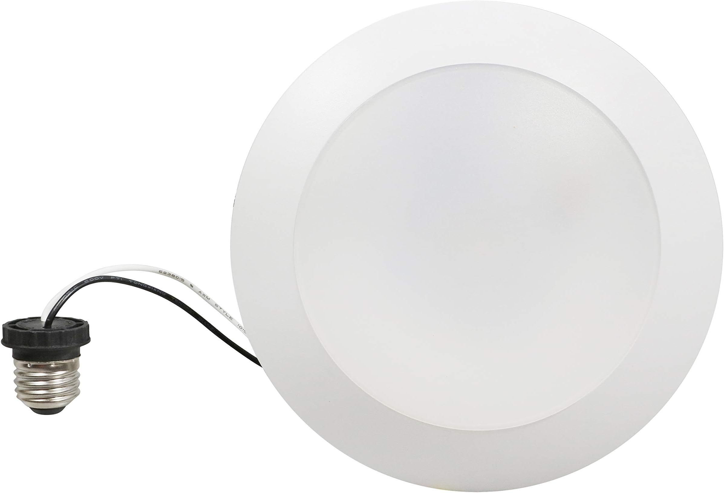 SYLVANIA LED Light Disk Downlight Kit, 9W=65W, 5 CCT Color Select (2700K/ 3000K/ 3500K/ 4000K/ 5000K), 650 lms, 90 CRI, CEC / Energy Star Listed (65306)