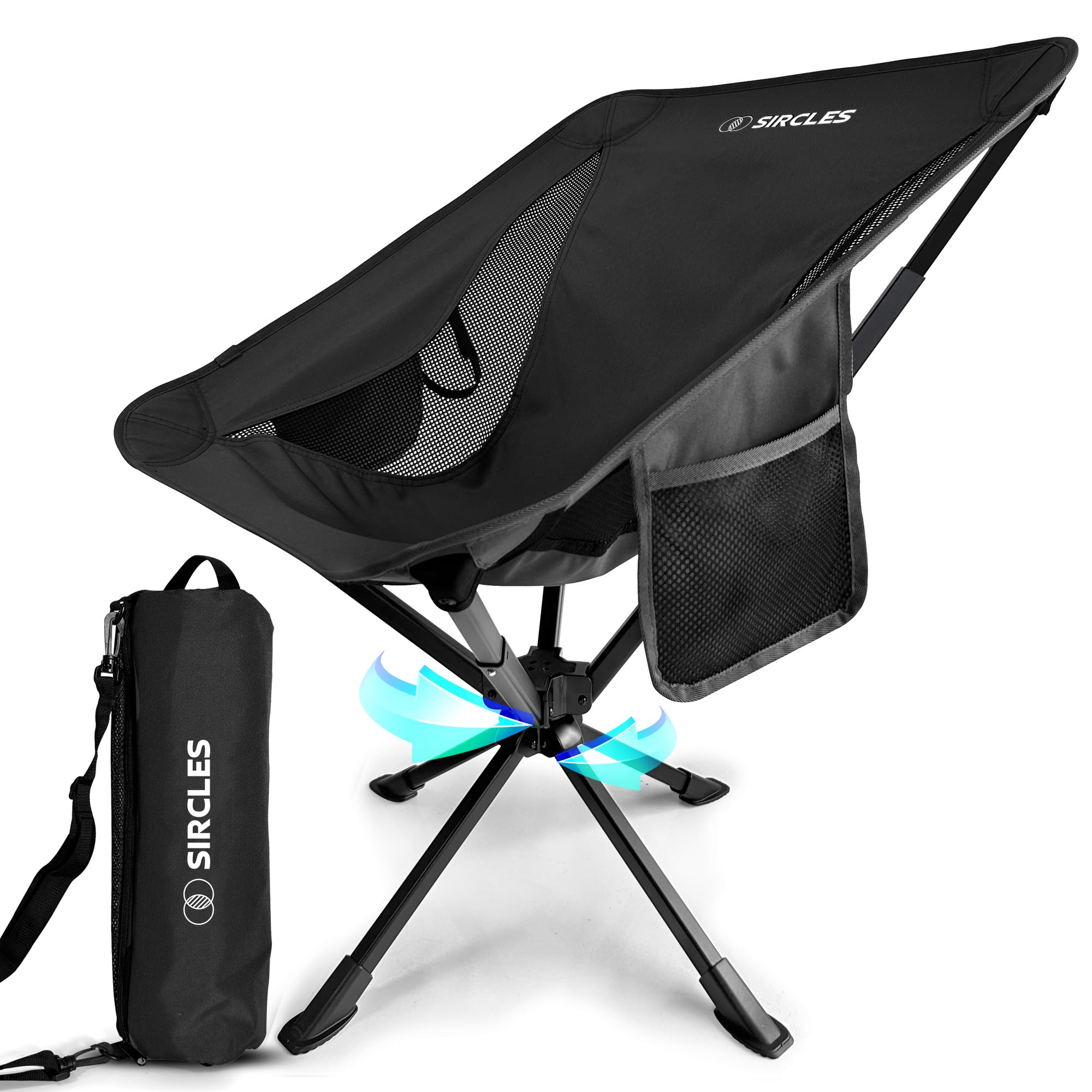 Outplea Sedie Pieghevoli Da Campeggio Ultraleggera, Sedia Da Pesca Piccolo Con Borsa Da Trasporto, Sedie Pieghevoli Portatile Da Esterno Spiaggia Giardino Picnic, Verde