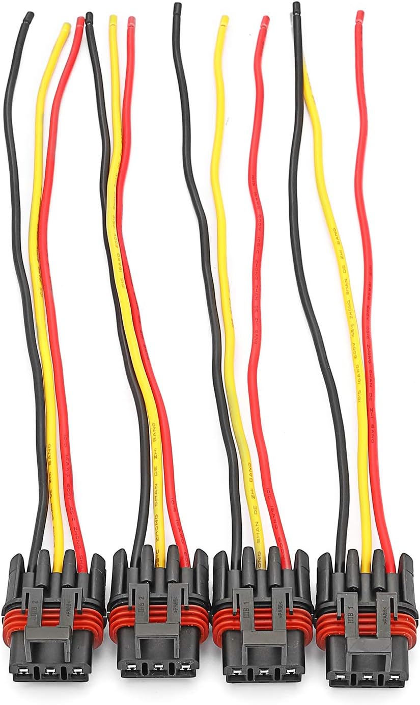 Saihisday Pulse Power Plug Connector Pigtail Harness - 6Pcs Compatible With Polaris Ranger/RZR/Pro RS1 2018-2021