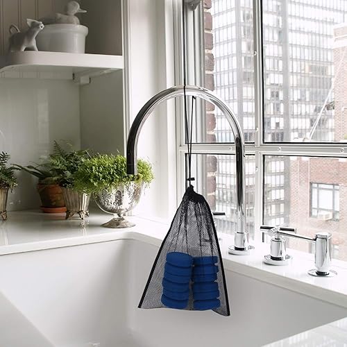 Miniatura 5 de Aodaer Paquete de 6 esponjas aplicadoras de esponja de pintura, esponja azul para detalles de pintura utilizada para manualidades de arte o encerado