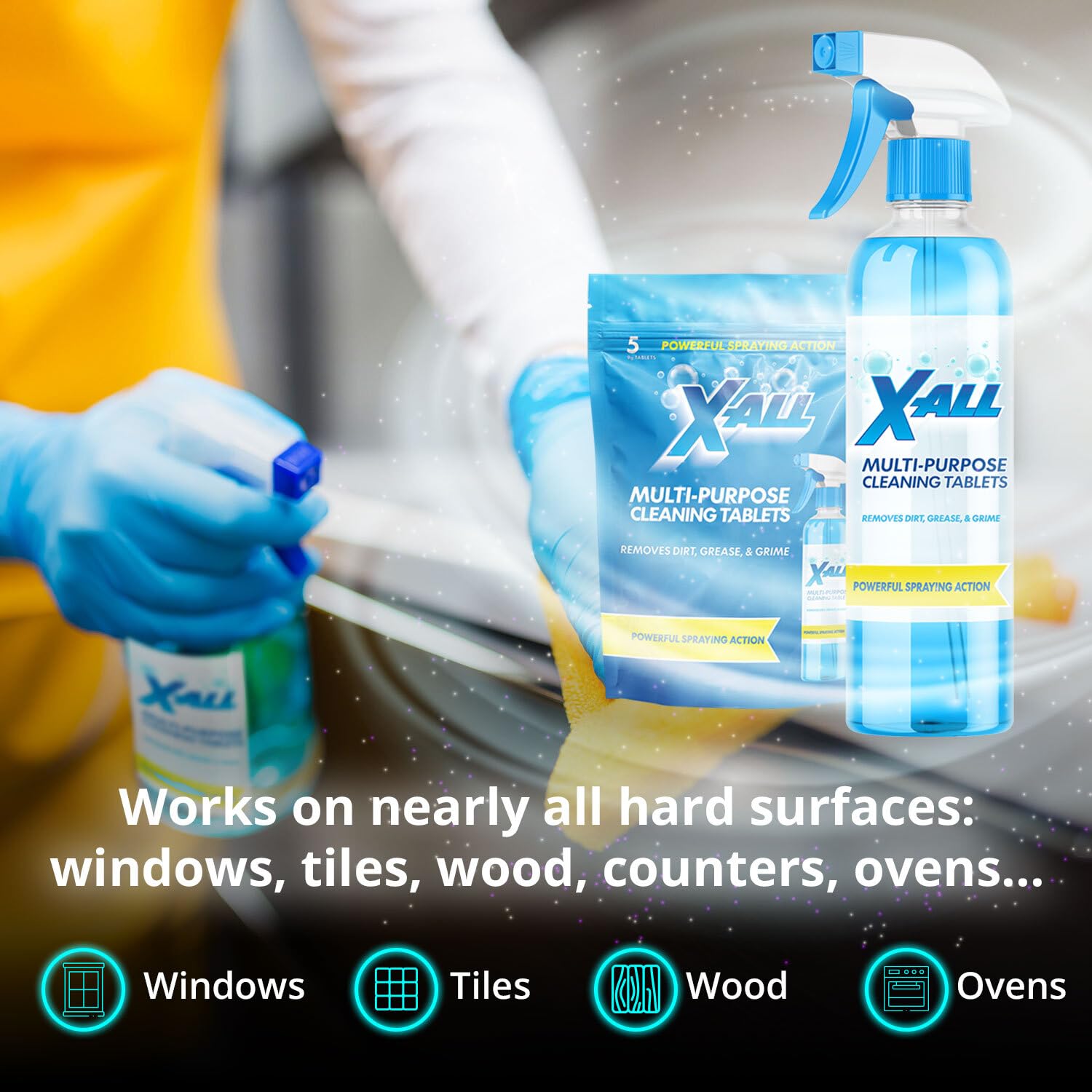 Cemenphalt Hypersoothing Solution １０セット Amazon.com: X-ALL Multi-Purpose Cleaner - Spray Bottle and 5x