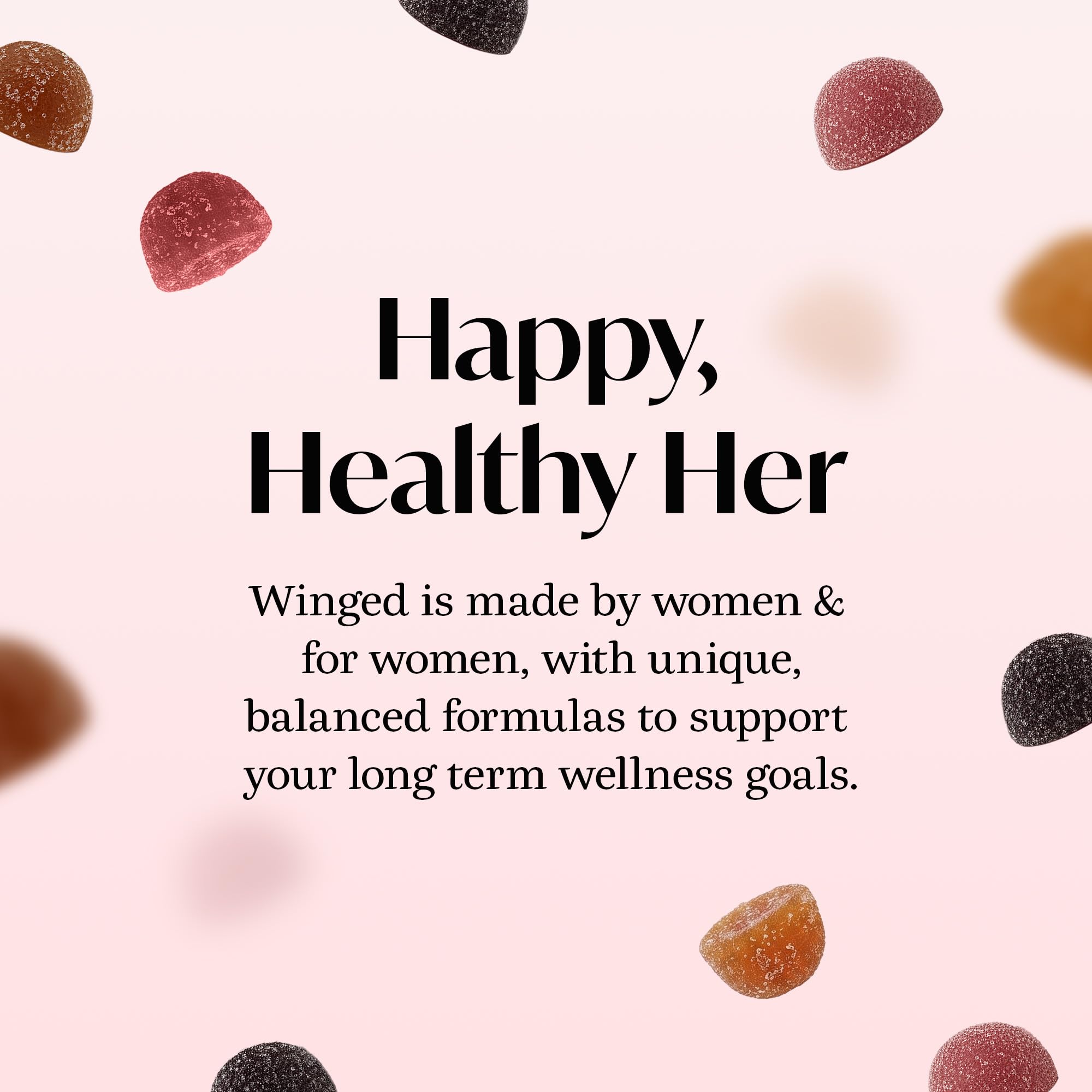 Winged Wellness Happy Her, Daily Mood Support Gummies for Women, 60 Gummies — Amazon image 8