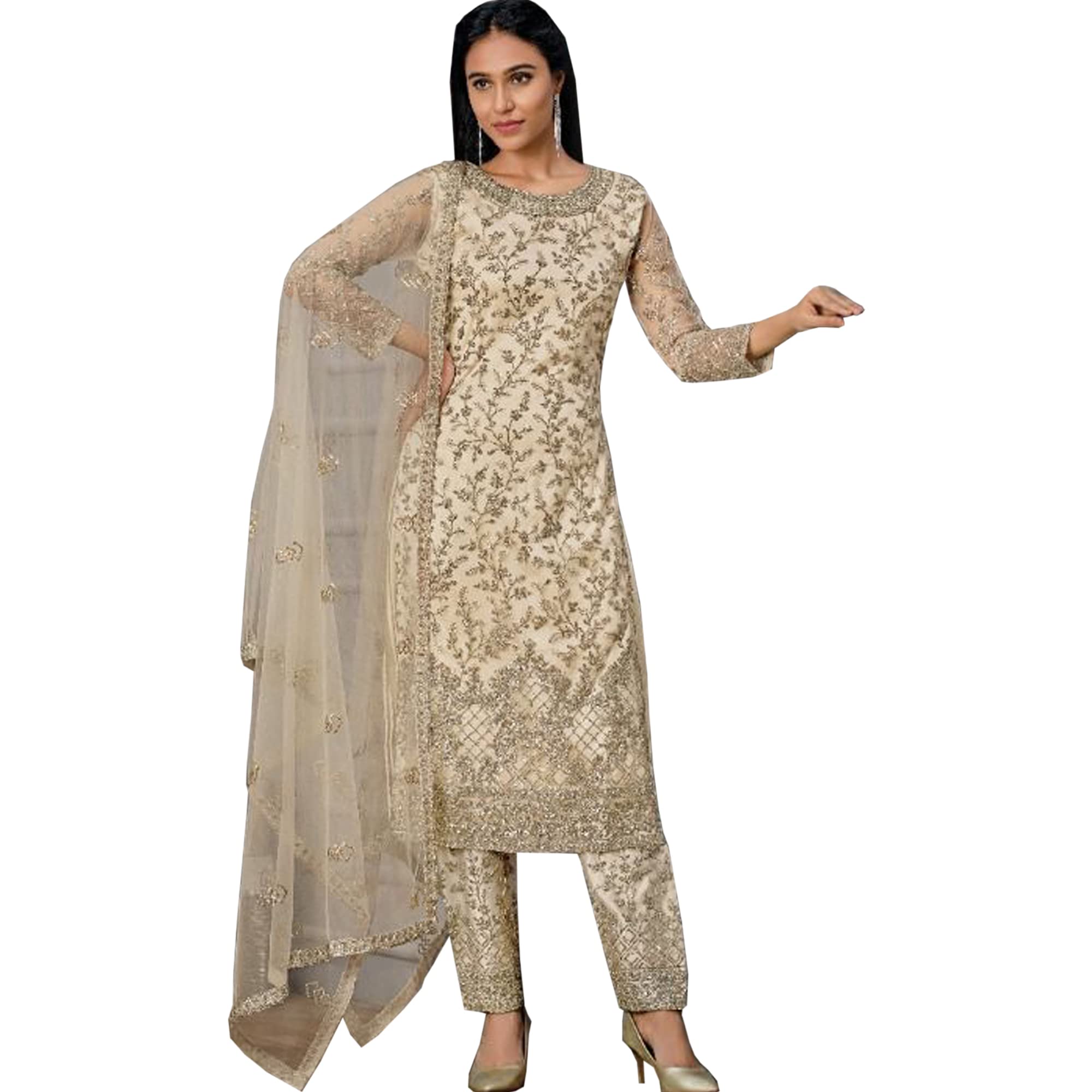Eid Special Pakistani Designer Salwar Kameez Sharara Plazzo Suits Indian Trouser Pant Dress for Women