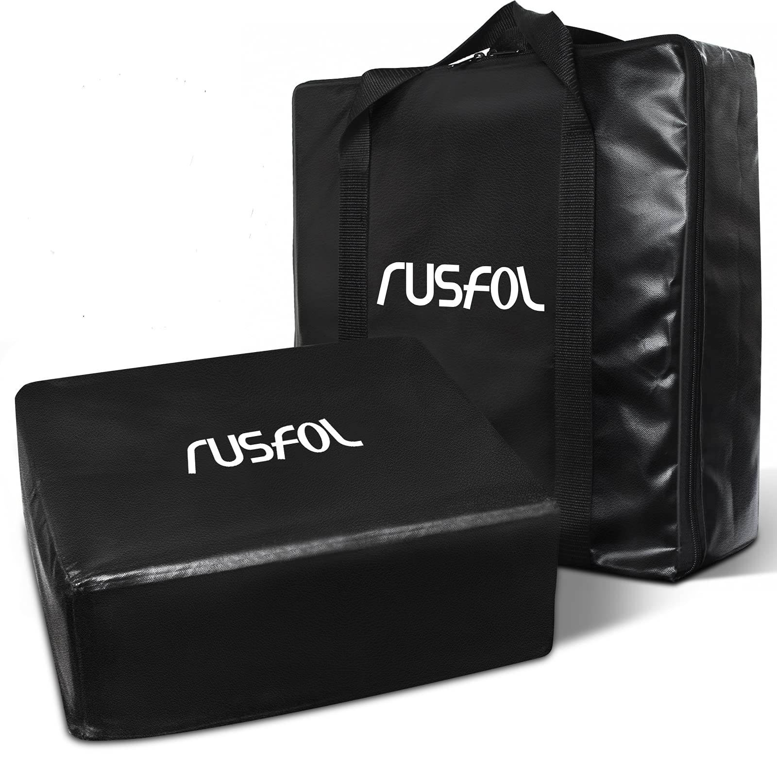 Upgraded 2 Pieces Heavy Duty Tabletop Cover and Carrying Bag, Fit for Blackstone 17" Griddle, 600D Canvas with PVC Coated Waterproof Carry Case, Easy Carrying & Storage