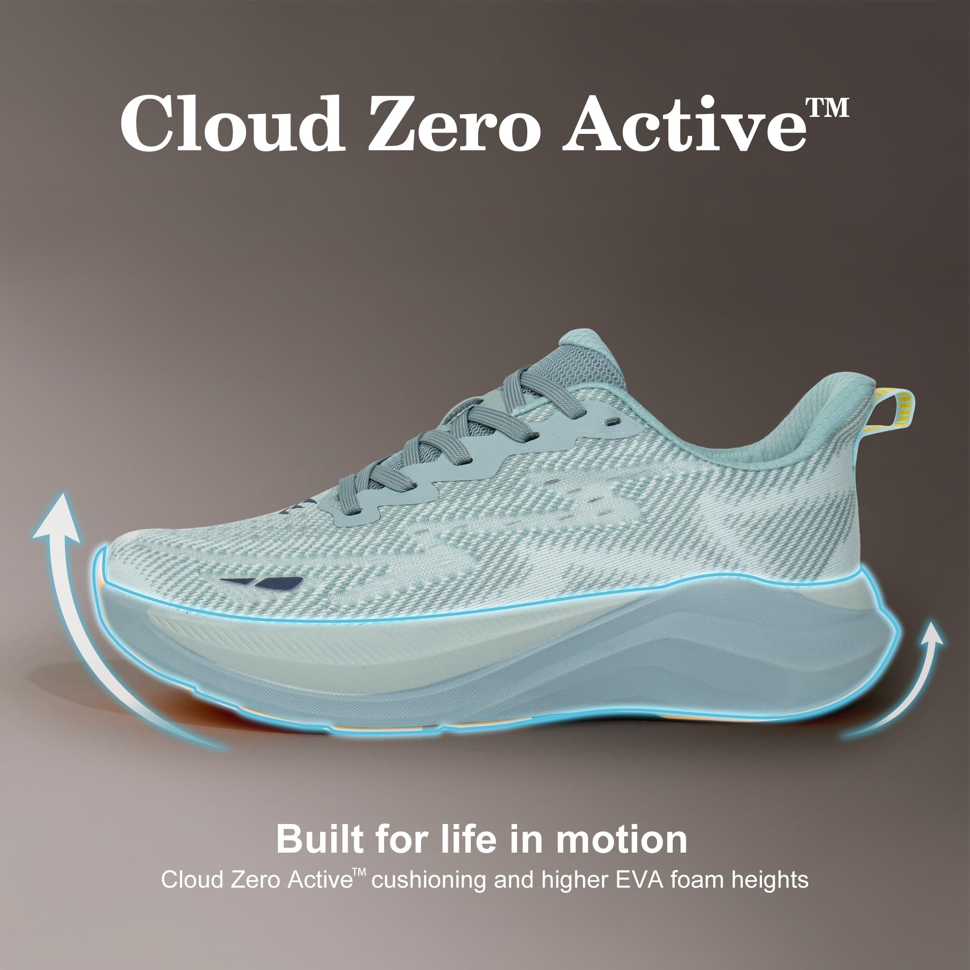 Hawkwell Men's Cloud Zero Active Cushion Breathable Tennis Walking Running Gym Workout Jogging Fashion Sneakers Medical Work Shoes,Knit Turquoise,10 M US