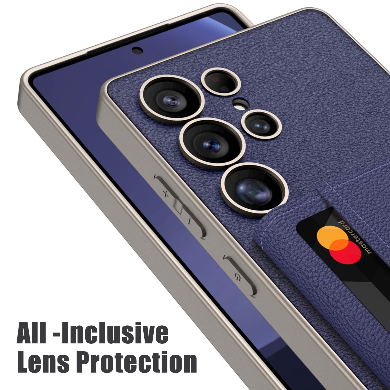 Ultra cienkie etui do Samsung Galaxy S25 Ultra/S25 Plus/S25, oddzielne przegródki na karty, magnetyczne etui na telefon z przyssawką, odpinana skórzana osłona, czarne, S25 Plus