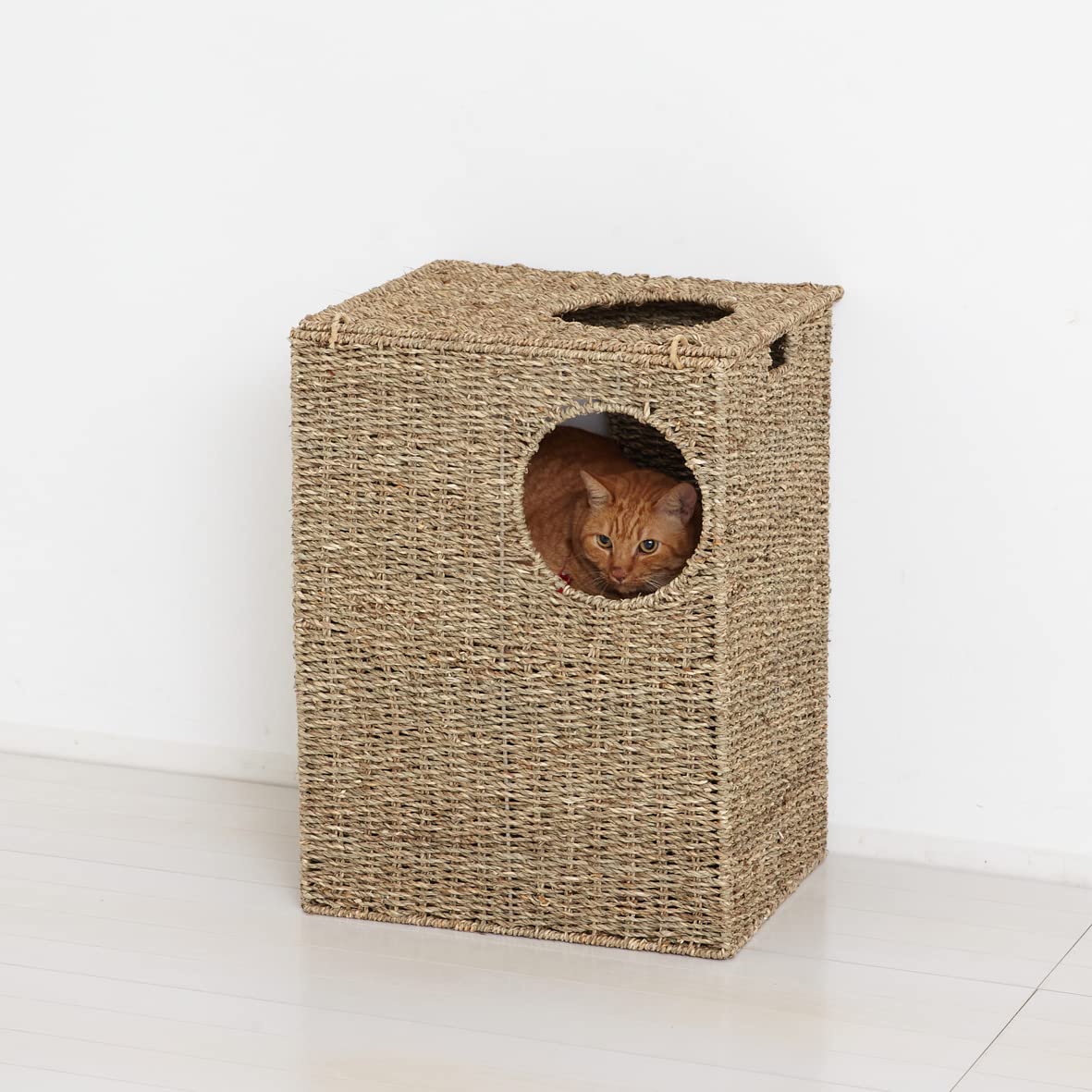 Amazon.co.jp: クロシオ Newキャットプレイハウス ちぐら 猫ベッド 箱
