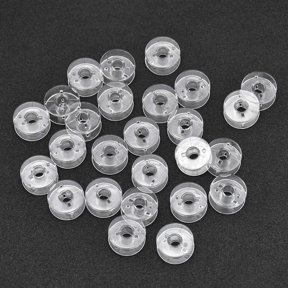 UMTMedia®, 20 Bobine In Plastica Trasparente Per Macchine Da Cucire Domestiche, Compatibilità Universale Per Brother, Janome, Singer, Toyota, Pfaff Bernina