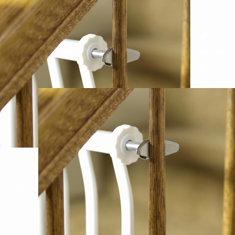 Adaptadores em Y para corrimão de portão para pets Dreambaby L196, aço-liga, 9,5 mm x 11,43 cm, pacote com 2