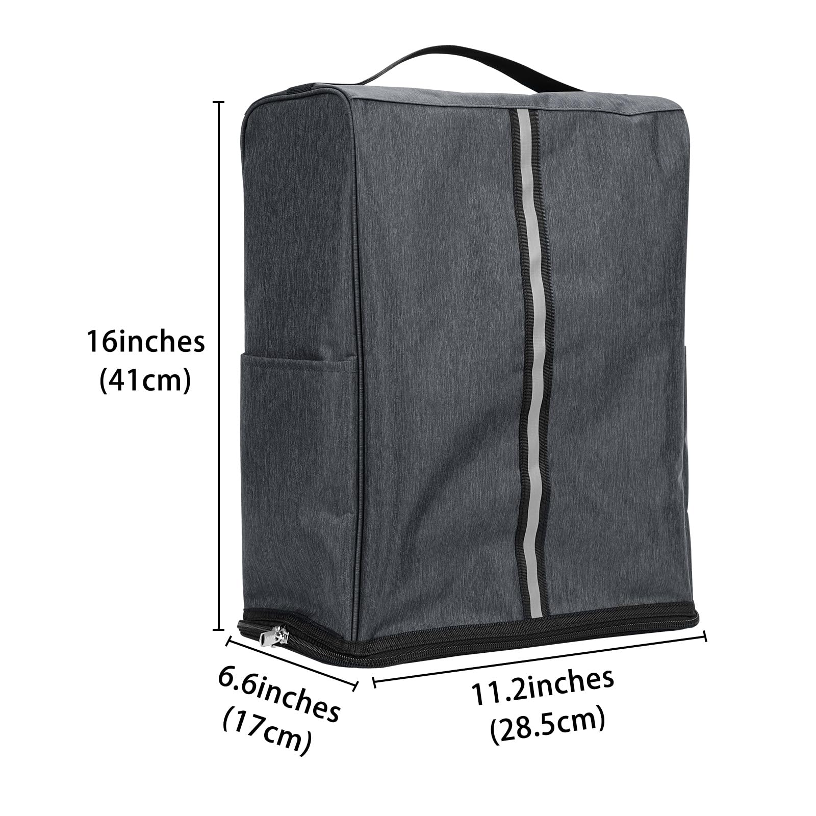 Kingshion Ice Cream Maker Storage Bag Compatible with Ninja Creami Breeze NC201,NC299AMZ,Ninja NC301,Family Picnic, Outdoor Barbecue, Home Cooking(Dark Grey)