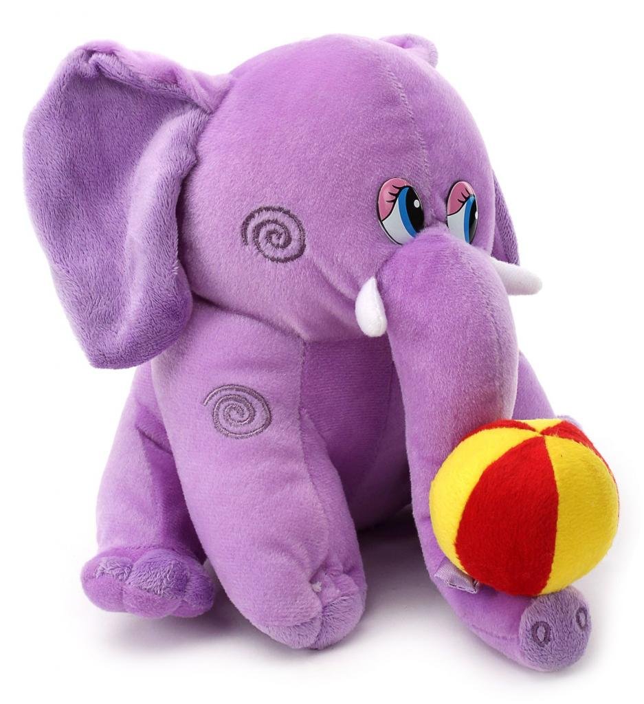 Tickles Elephant with Ball Stuffed Soft Plush Toy Kids Boys & Girls Birthday Gifts Home Decoration (Color: Purple Size: 23 cm) (B00JSR91I8) Amazon Price History, Amazon Price Tracker