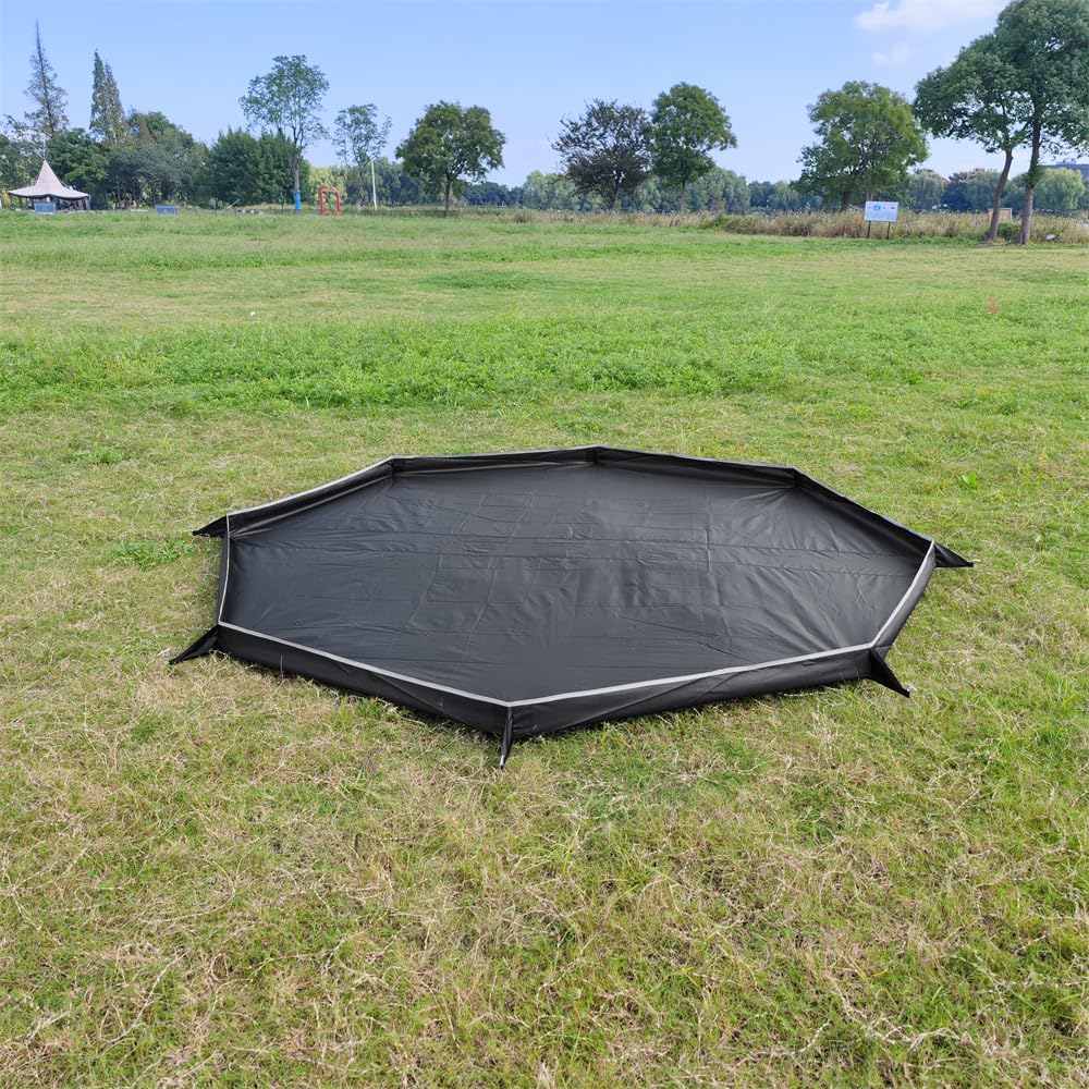 HUIOP Tapis de Sol de Tente Pyramide,Tapis de Sol imperméable,Tapis de Pique-Nique,Tapis de Plage imperméable,Tapis de Tente pour Le Camping