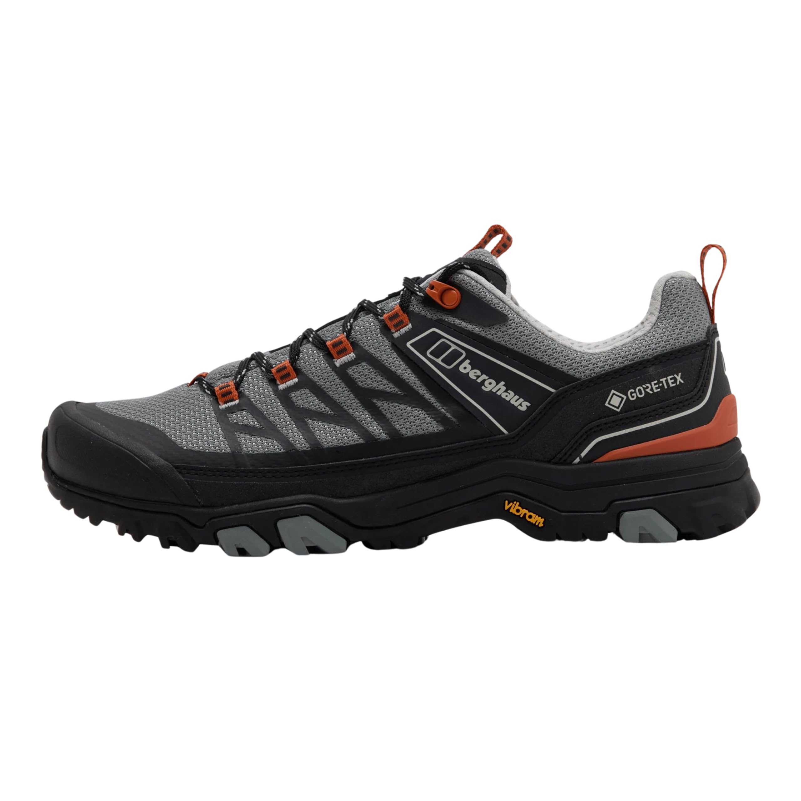 Berghaus Men's Terravolt GTX Shoe, Black/Grey/Orange, 8