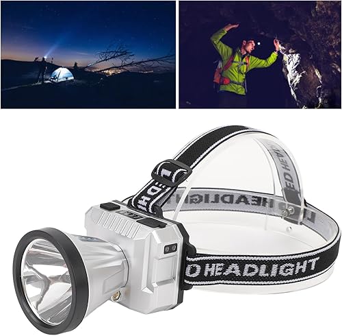 Miniatura 2 de Alomejor Faro de alta potencia recargable Super brillante LED ángulo ajustable portátil al aire libre para acampar pesca