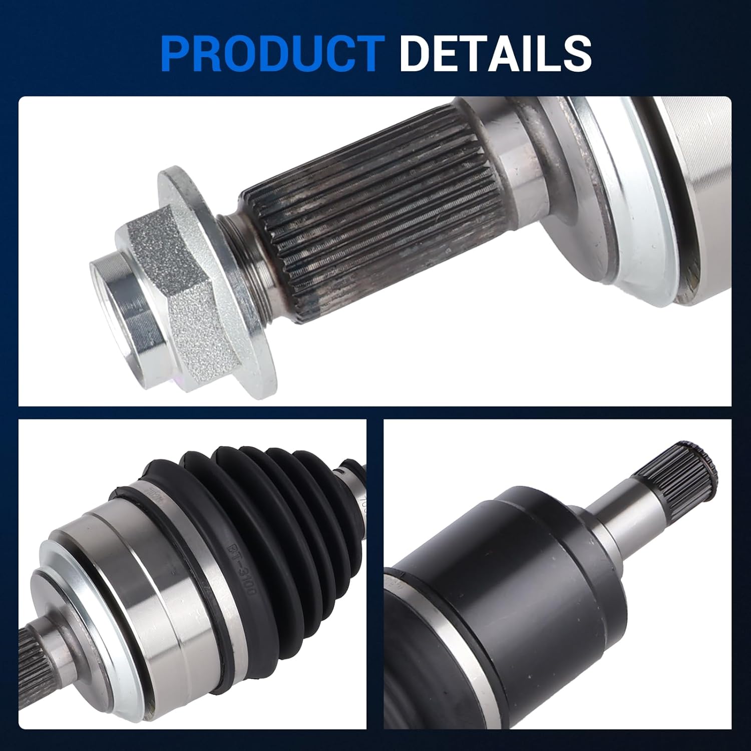 Autoround 664256 CV Axle Shaft Assembly Compatible with Honda Accord 2015-2017/ CR-V 2007-2014, Front Left Driver Side