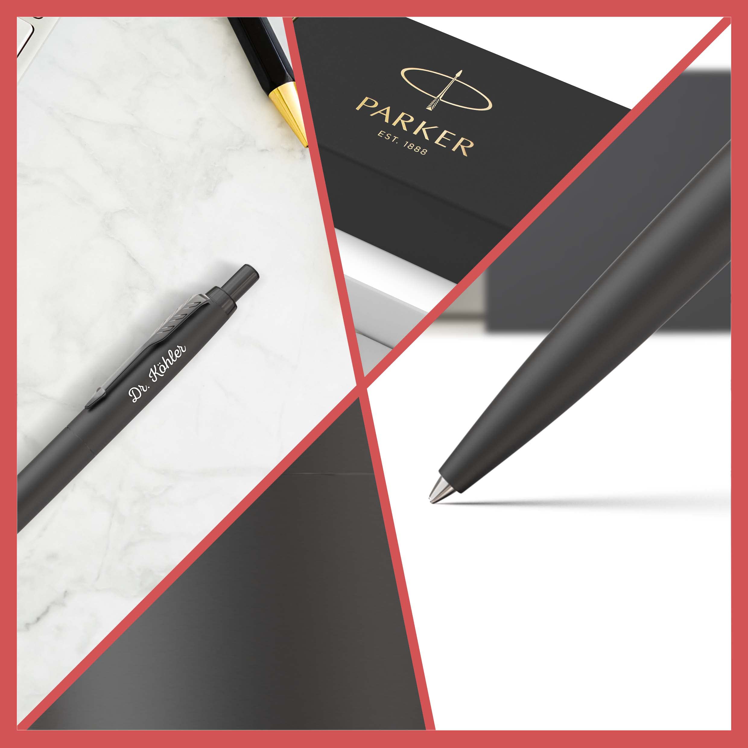 Parker Jotter Monochrome XL Kugelschreiber mit Gravur personalisiert