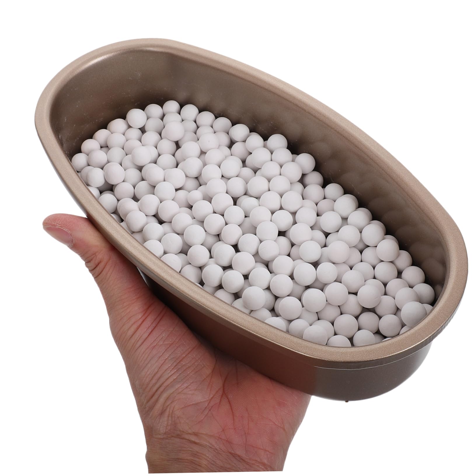 ULTECHNOVO Piedra para Horno Pan Reutilizable de Gres Beige 500 G | Juego de 1 Pieza, Bolsa de Tela y Bandeja Incluidas, Apto para Pan y Baguettes, Uso Doméstico