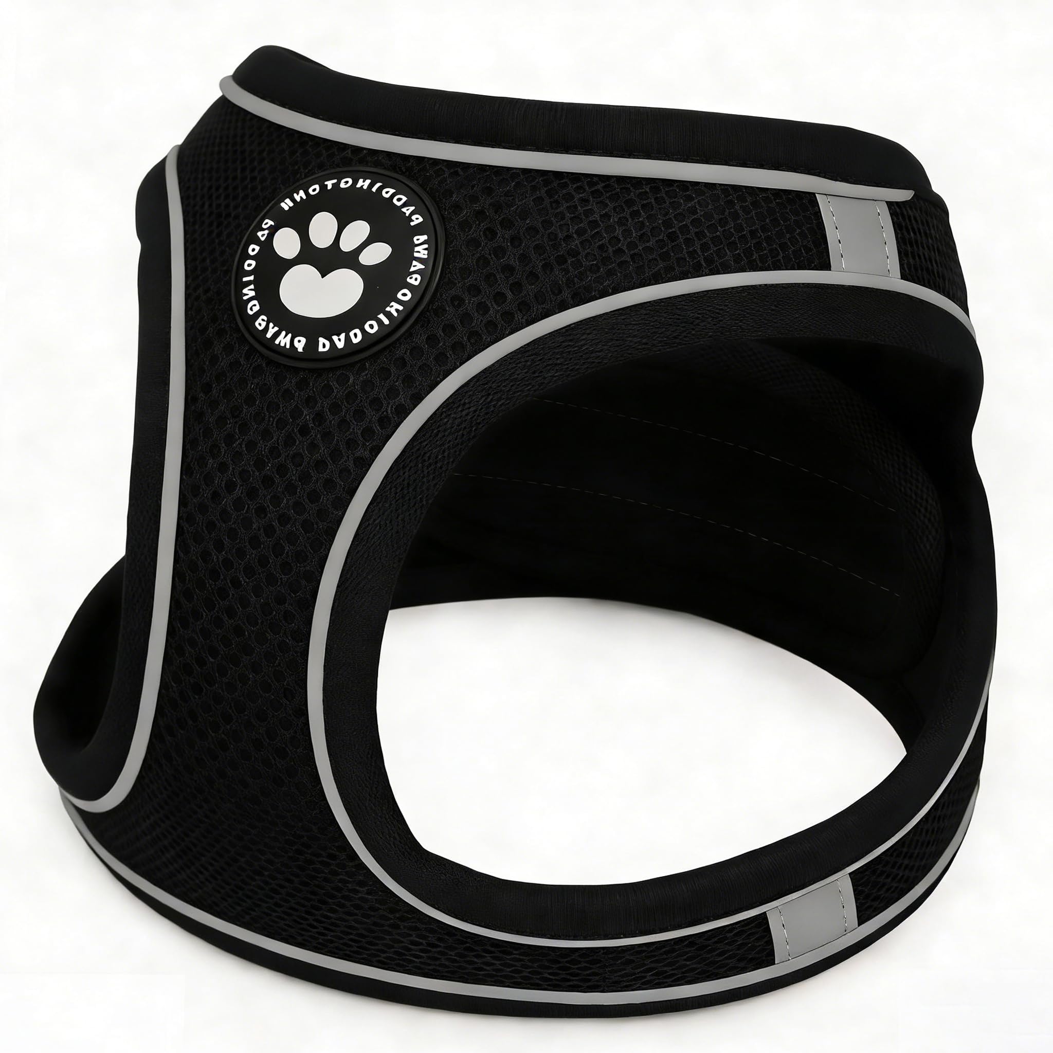 EDSG Dog Harness Small Dog, Soft Mesh Breathable Puppy Harness, Waterproof, Reflective, No Pull, in Vest, Lightweight Harness for Extra Small Dogs, Kittens, Cats and Puppies (Black, XS)