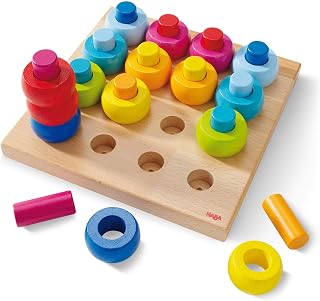 HABA Rainbow Whirls Pegging Game (Made in Germany)