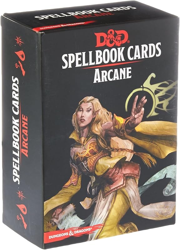 Gale Force Nine Dungeons & Dragons: Spell Book Cards: Arcane Deck Card Game (8 Players)