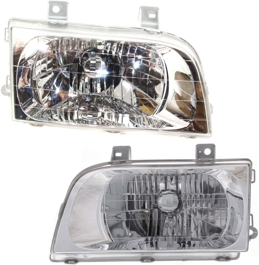 CarLights360 For Kia Sportage Headlight Assembly 1998 99 00 01 2002 Pair Driver and Passenger Side DOT Certified | KI2502104 | KI2503104 | 0K08A 51 040B