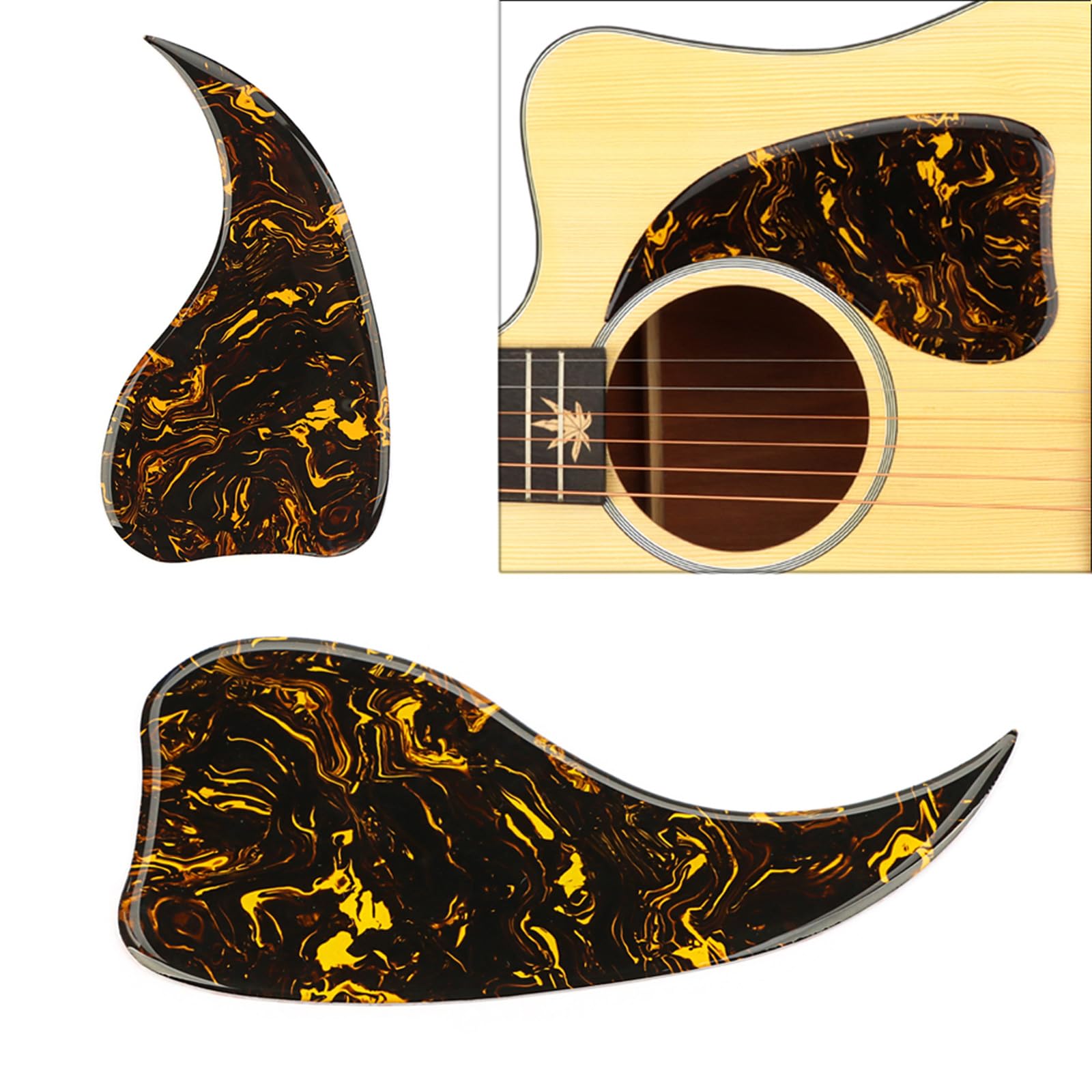 Adhesive Scratch Plate Acoustic Guitar AntiScratch Guard Plate PVC Guitar Pickguard Musical Instrument Accessories