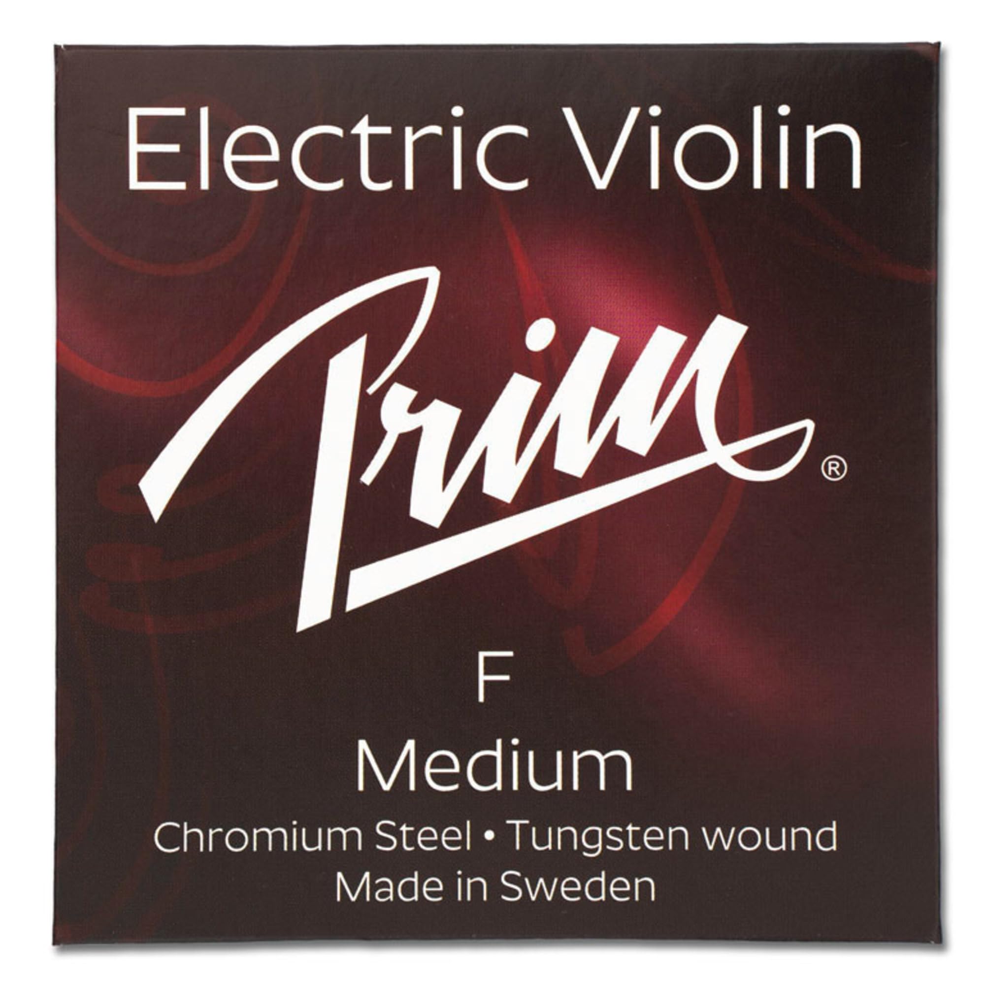 Prim Violin String, F-String Medium Single String for Classical and Electric Violins, Steel Core Tungsten-Stainless Steel Winding, 0.053"/1.34 mm
