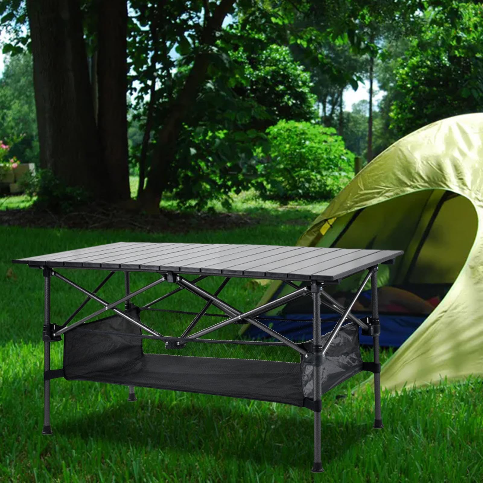 Aufbewahrungstasche unter dem Tisch – Hänge-Organizer, tragbare Campingtasche für Tisch im Freien, großer Stauraum für Campingreisen, Element