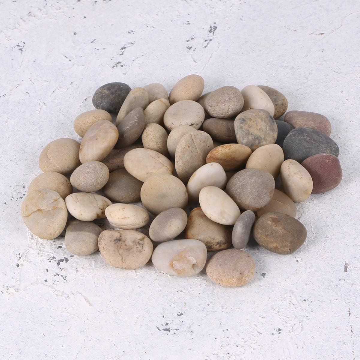 BESPORTBLE 50PCS Mixed Color Hand-Painted DIY Painting Rocks for Children 1-3cm Creative Stones for Arts and Crafts for Boys and Girls Activities and Garden Decoration