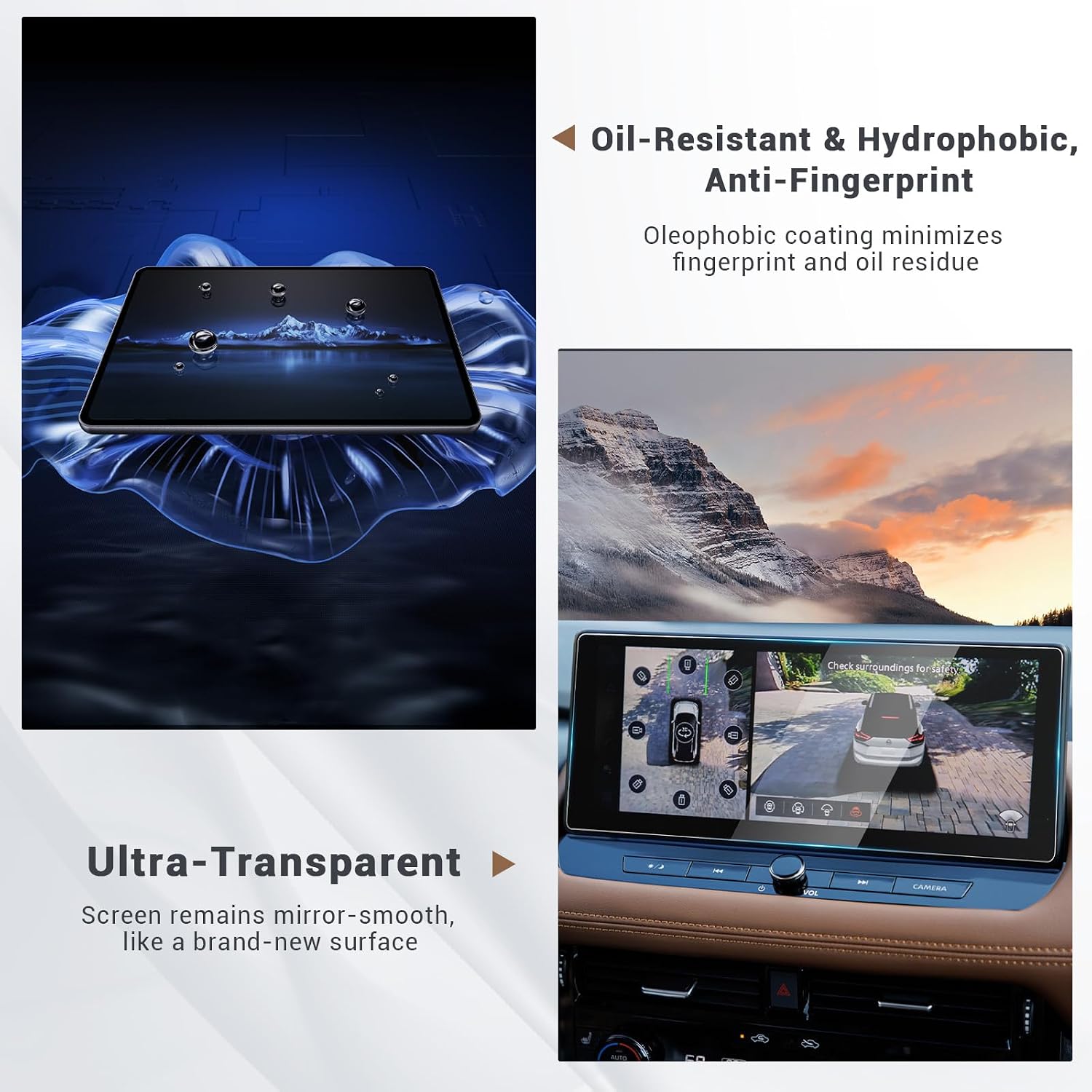 2024 2025 2026 Nissan Rogue Platinum/SL Screen Protector HD Tempered Glass