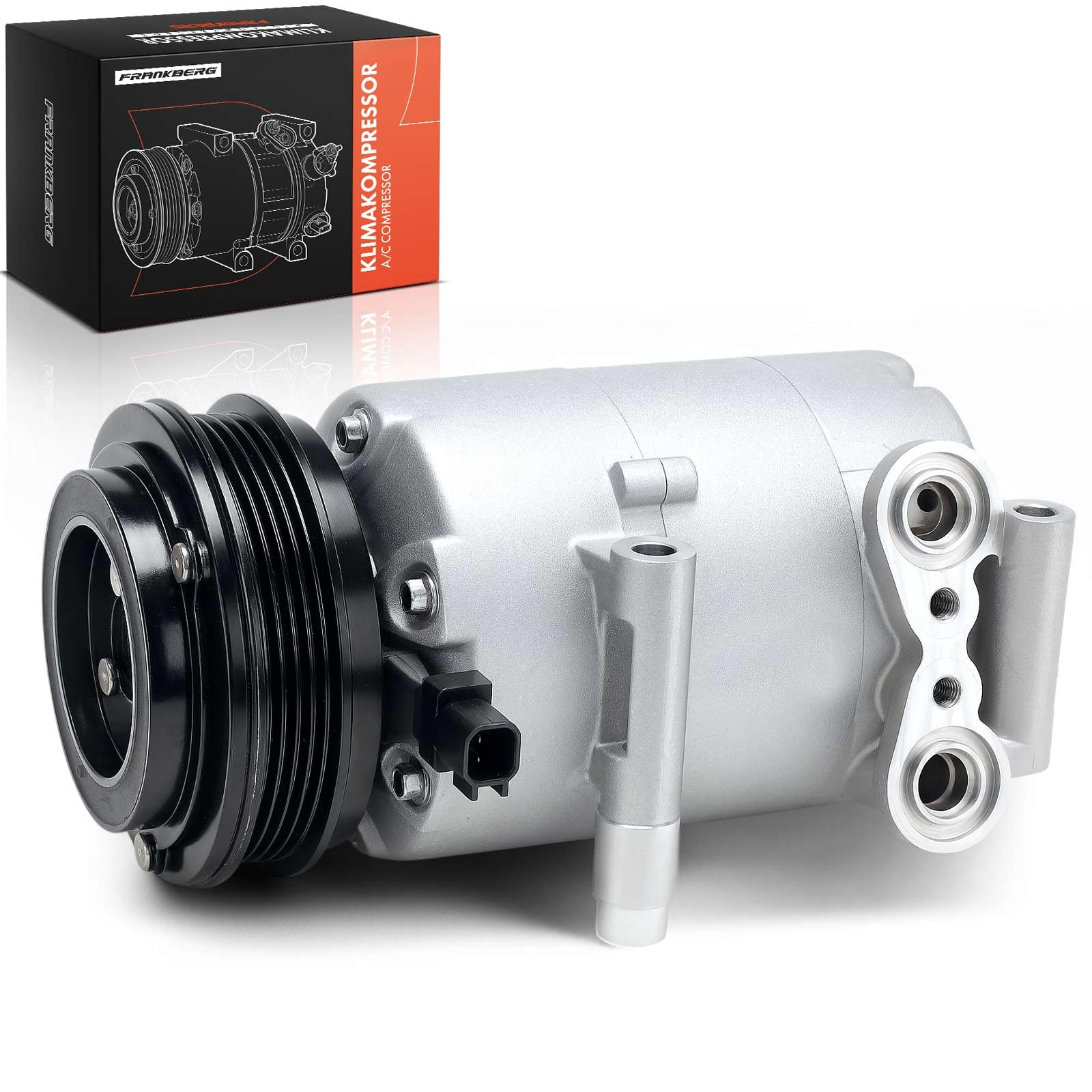 Frankberg A/C Compressor with Clutch Compatible with Focus C-Max DM2 Focus II DA DP HCP DB DH FCH DA DS FFS C-Max DM2 Focus III C30 533 Replace# ACP554000Pincl. pre-mixed oil