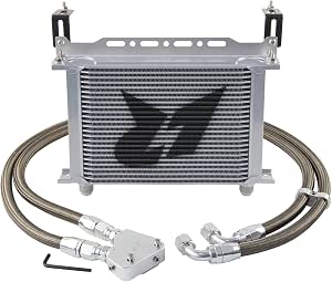 25 Row Engine Oil Cooler Kit For Corvette C5 97-04 C6 05-13 C7 LS1 LS2 LS3 LS6 Aluminum Silver