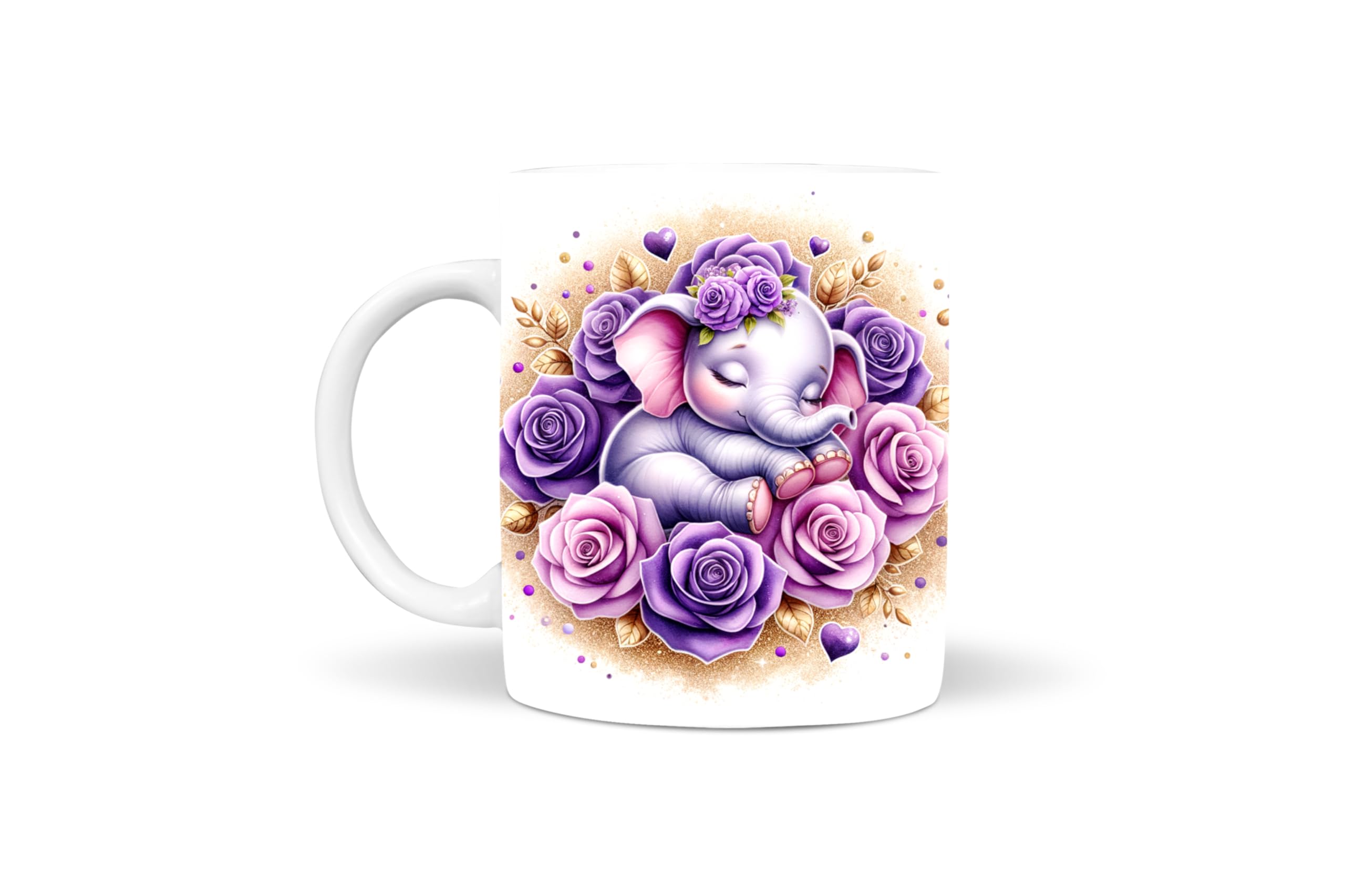 Baby Elephant Sleeping Coffee/Tea Ceramic Mug 11Oz Perfect Birthday Gift For Kids