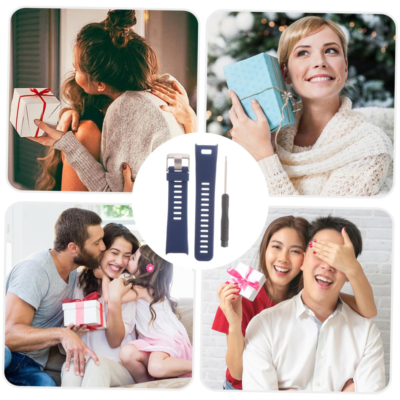 Alipis Silikon Armband für Fitness Tracker Hr mit Schnellverschluss
