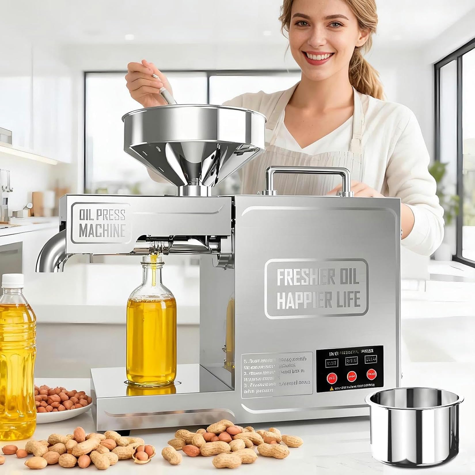 Presse à huile automatique extracteur électrique à chaud froid pour coco